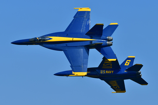 U.S. Navy Blue Angels (Photo credit Patrick L. Pyszka, City of Chicago)